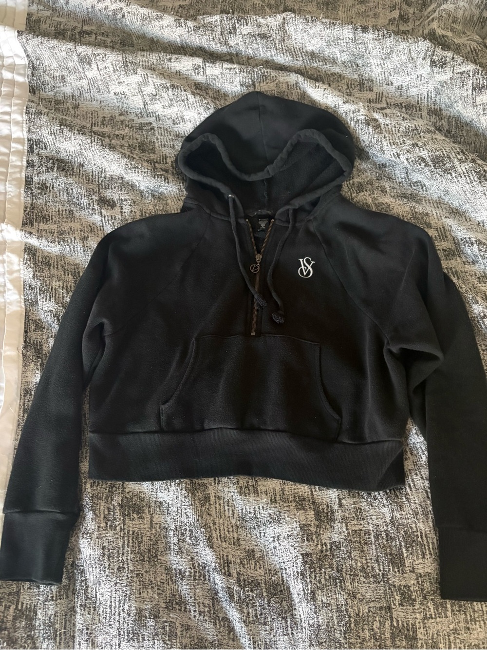 Victorias Secret Black Hoodie Size Medium